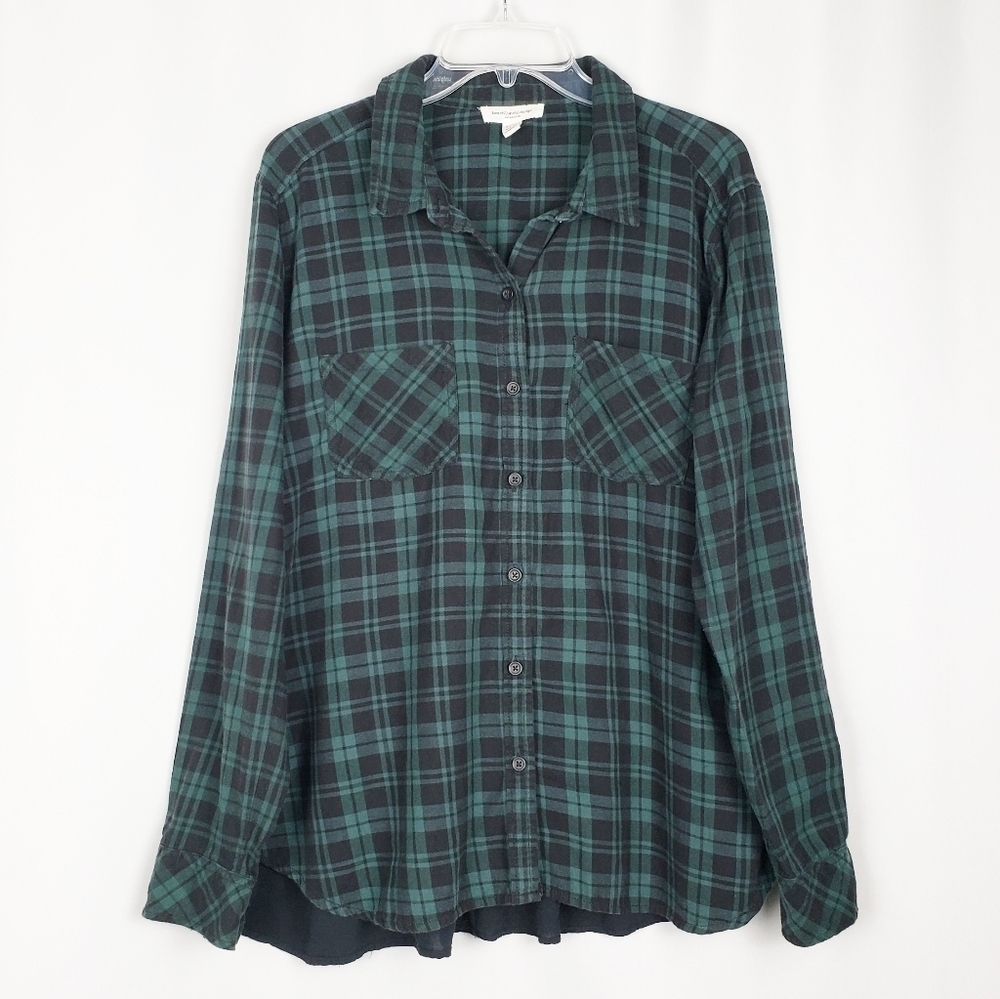 Beachlunchlounge plaid ruffle top